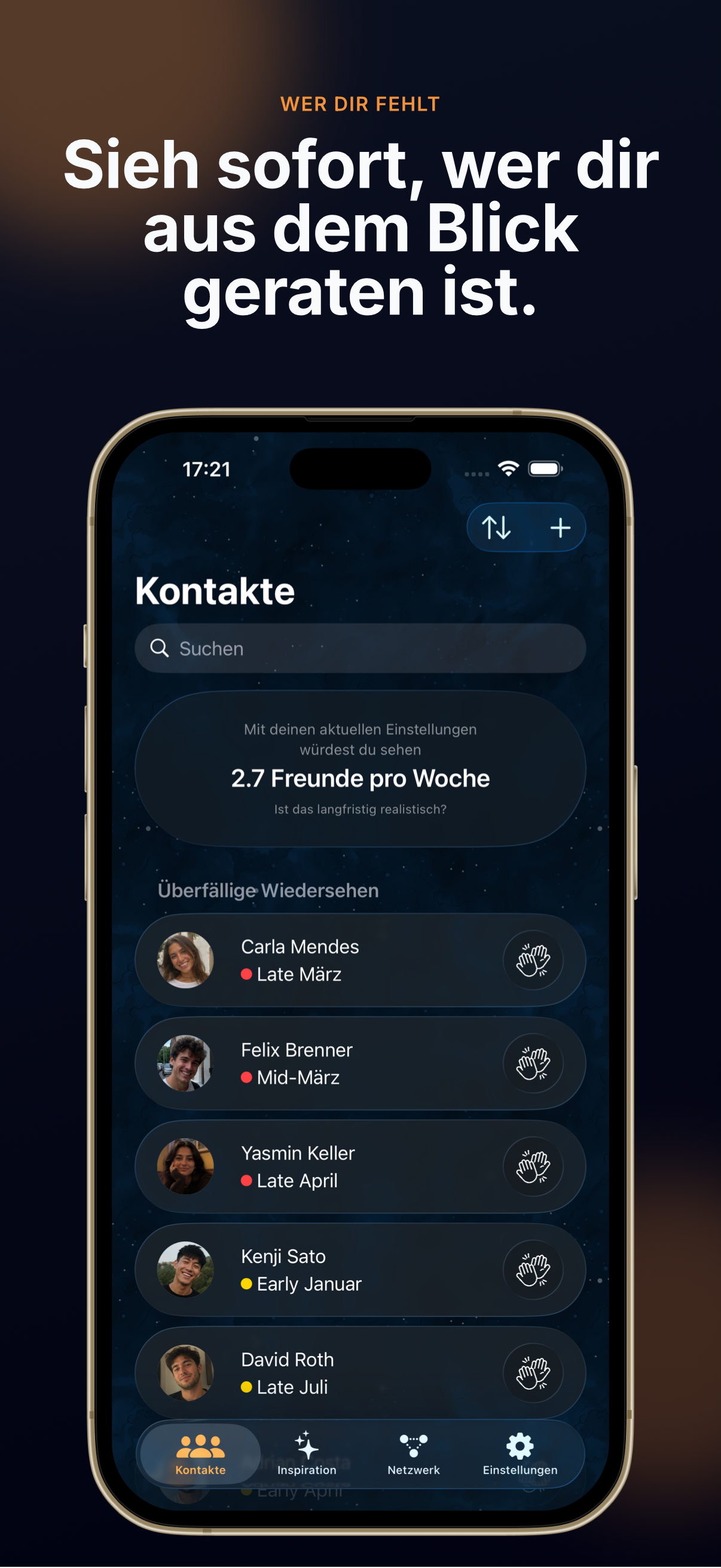 Bond: In Kontakt bleiben